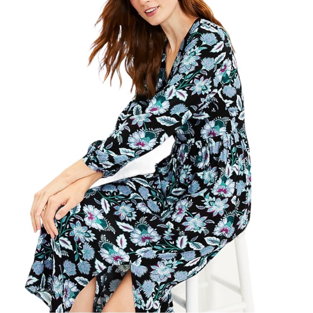Loft midi dress print M 8